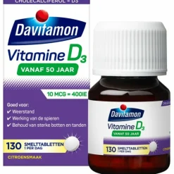 Davitamon Vitamine D3 Vanaf 50 Jaar 130 smelttabletten