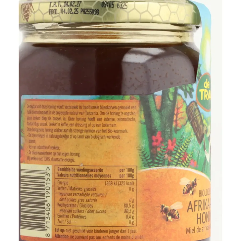 De Traay Afrikaanse Honing Biologisch 900 gr