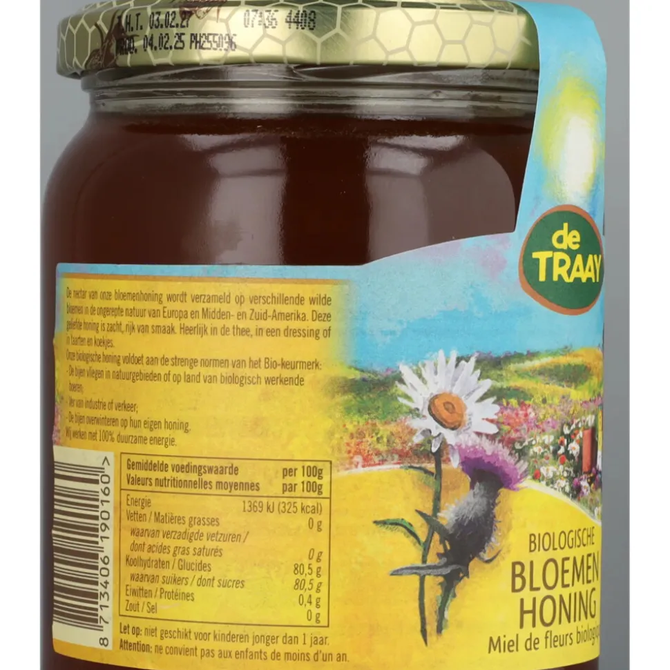 De Traay Bloemen Honing Eko 900 gr