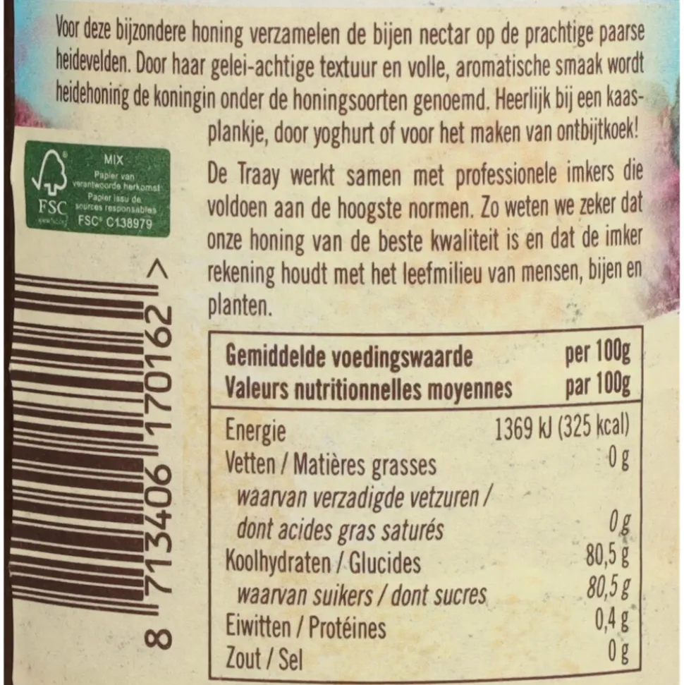 De Traay Honing Heide 350 gr