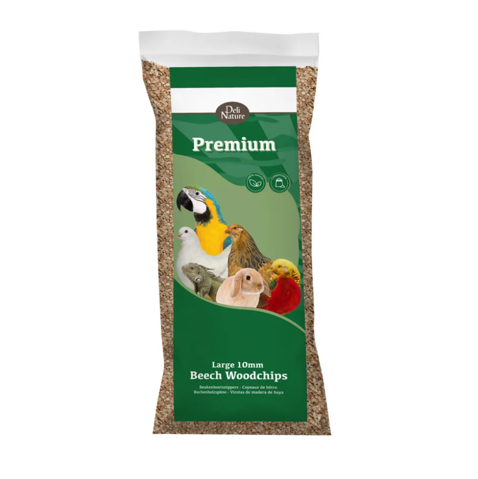 Deli Nature Premium Beukenhoutsnippers 10 mm Grof 12,5 kg
