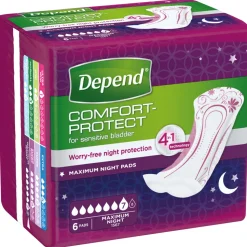 Depend Verband Maximum Night 6 stuks