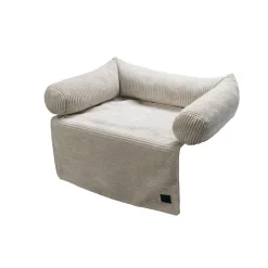 Designed by Lotte Bankkussen Ribbed Lichtgrijs 70 x 50 x 13,5 cm