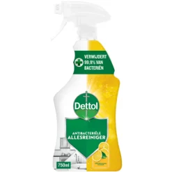 Dettol Antibacteriële Allesreiniger Spray Sprankelende Citroen 750 ml