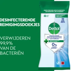 Dettol Desinfecterende Reinigingsdoekjes Cleanser 72 stuks