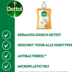 Dettol Handzeep Extra Care Honing & Galamboter 250 ml