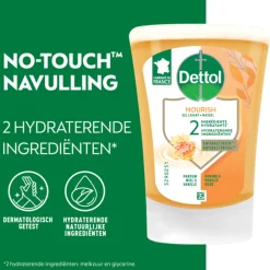 Dettol No-Touch Handzeep Refill Extra Care Honey & Sheabutter 250 ml