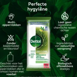 Dettol Reinigingsdoekjes Tru Clean Eucalyptus & Lime 48 stuks