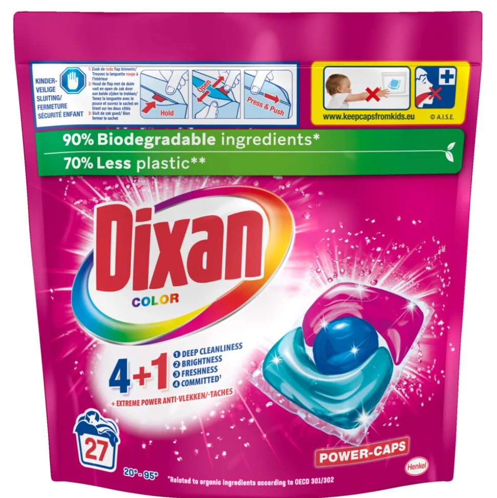 Dixan Wascapsules Color - 27 wasbeurten 324 gr