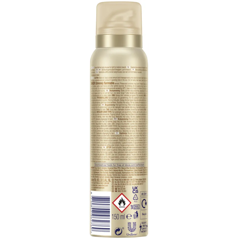 Dove Zelfbruinende Bodymousse Summer Revived Light-Medium 150 ml