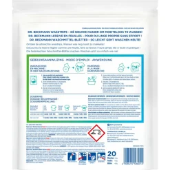 Dr. Beckmann Wasmiddeldoekjes Universeel 20 stuks