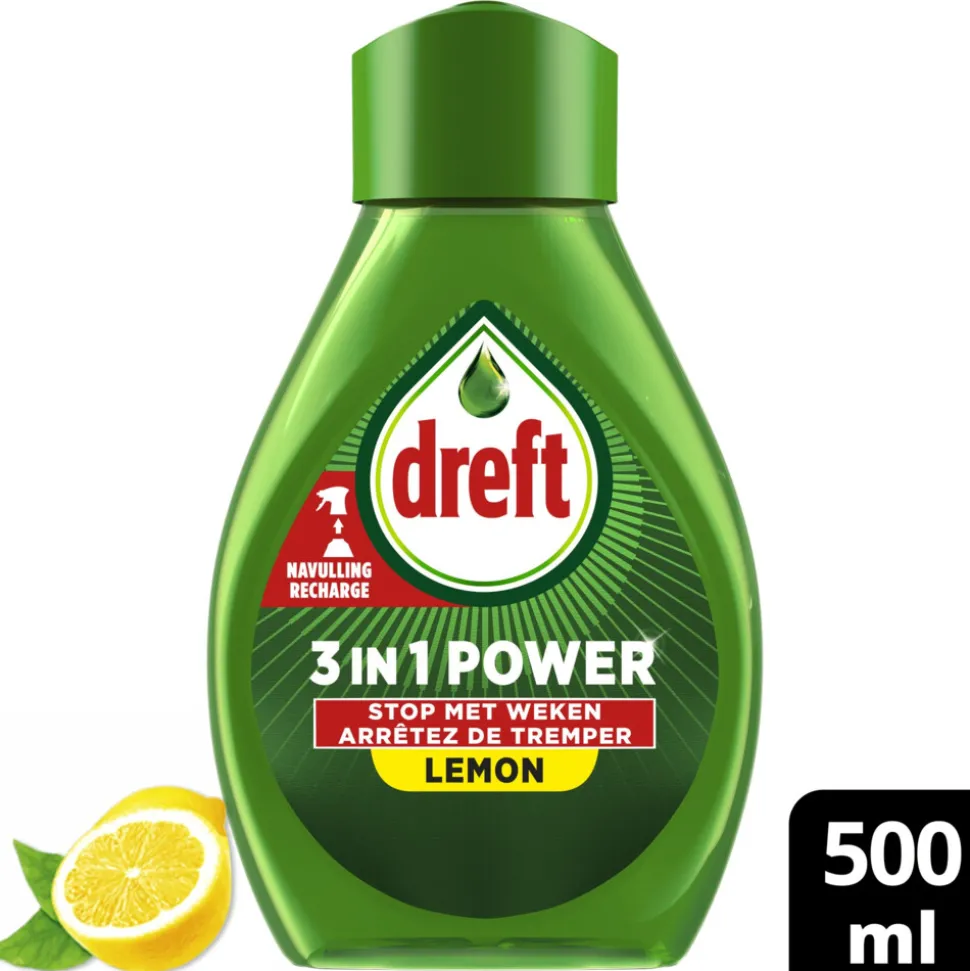 Dreft 3in1 Power Lemon Spray Navulling 500 ml