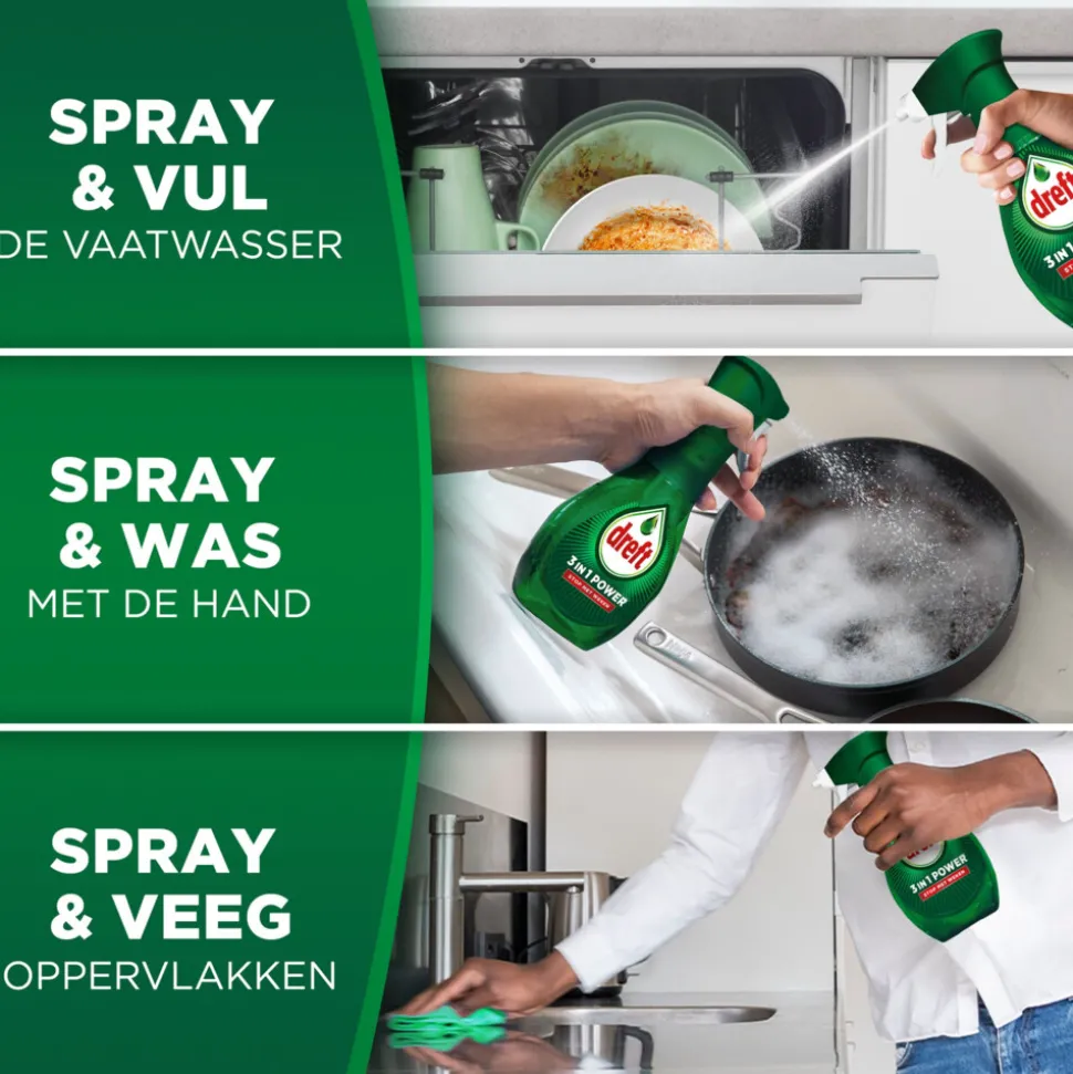 Dreft 3in1 Power Lemon Spray Navulling 500 ml