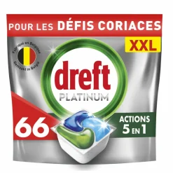 Dreft Vaatwastabletten Platinum All In One Original 66 stuks