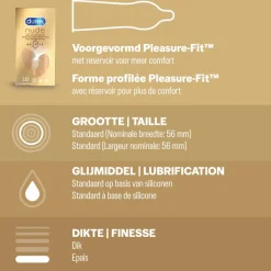 Durex - Orgasm Intense Condooms 10 stuks & Nude No Latex Condooms 10 stuks - Pakket