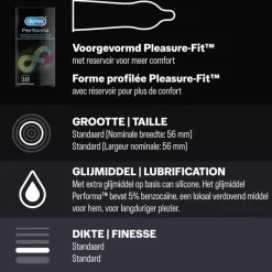 Durex - Orgasm Intense Condooms 10 stuks & Performa Condooms 10 stuks Pakket