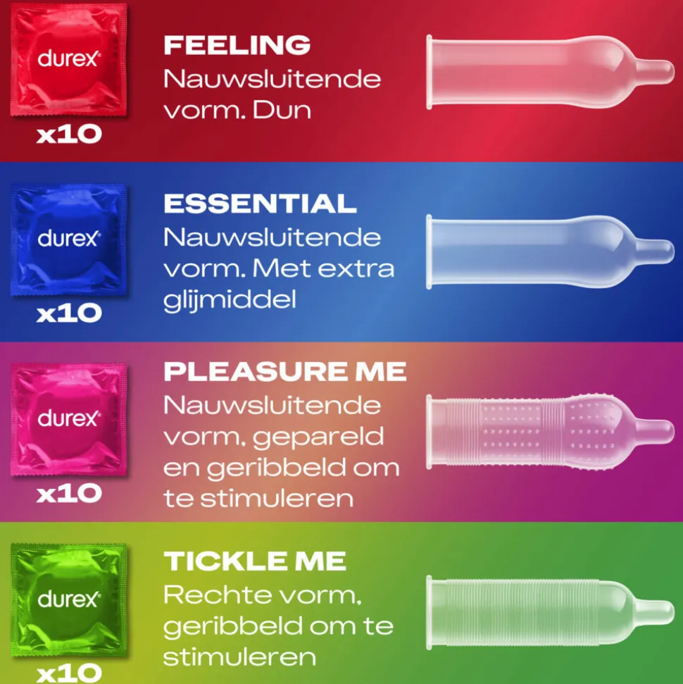 Durex Condooms Set Surprise Me 40 stuks