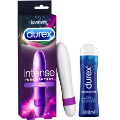 Durex Pure Fantasy Vibrator en Glijmiddel Sensitive Waterbasis Pakket