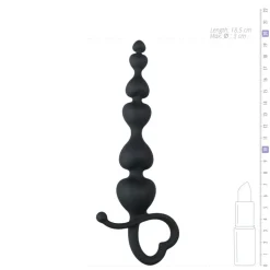Easytoys Anaal Kralen met Hartje Zwart