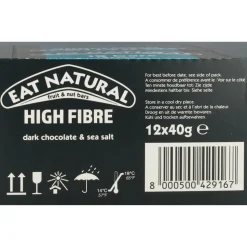 Eat natural Noten Bar Pure Chocolade & Zeezout 12 x 45 gr