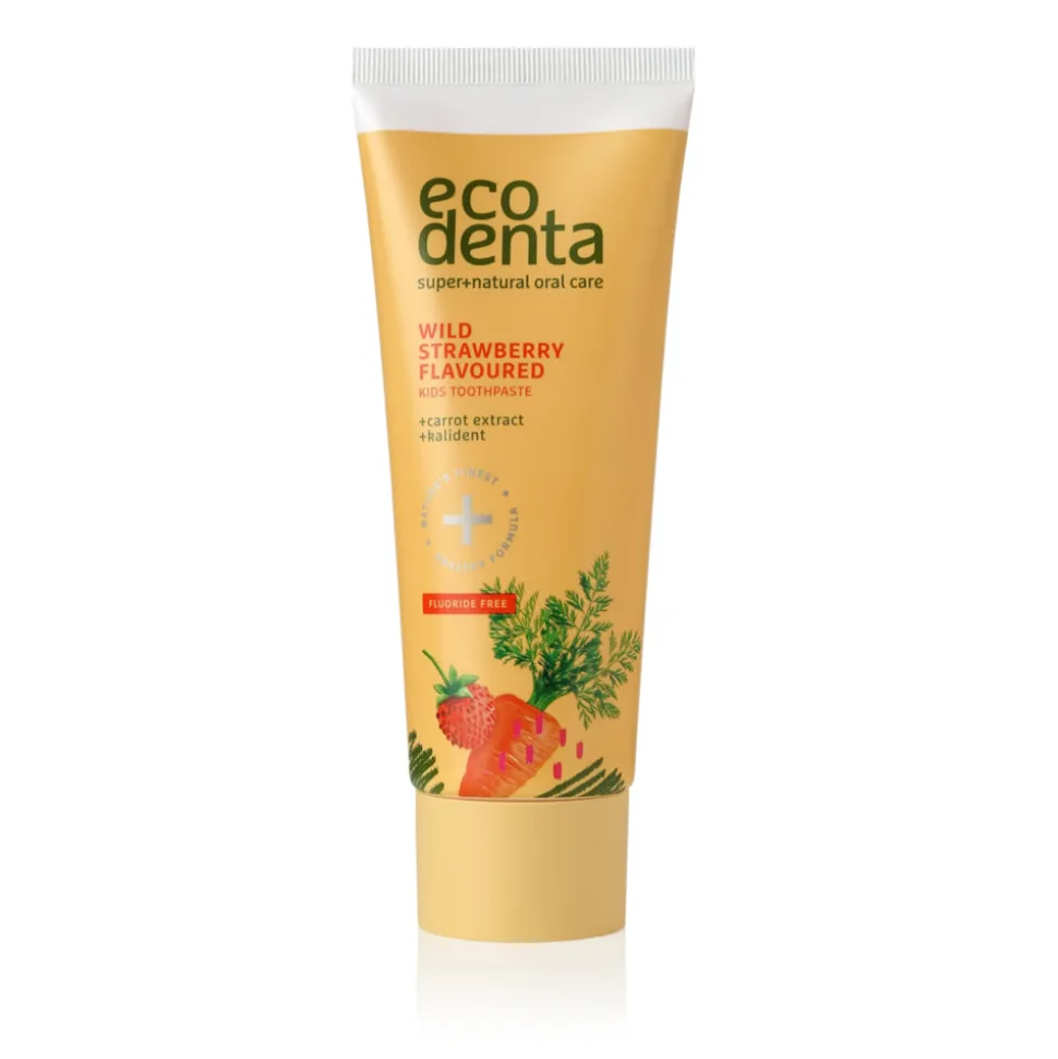 Ecodenta Tandpasta Kids Wilde Aardbei met Wortel & Kalident 75 ml