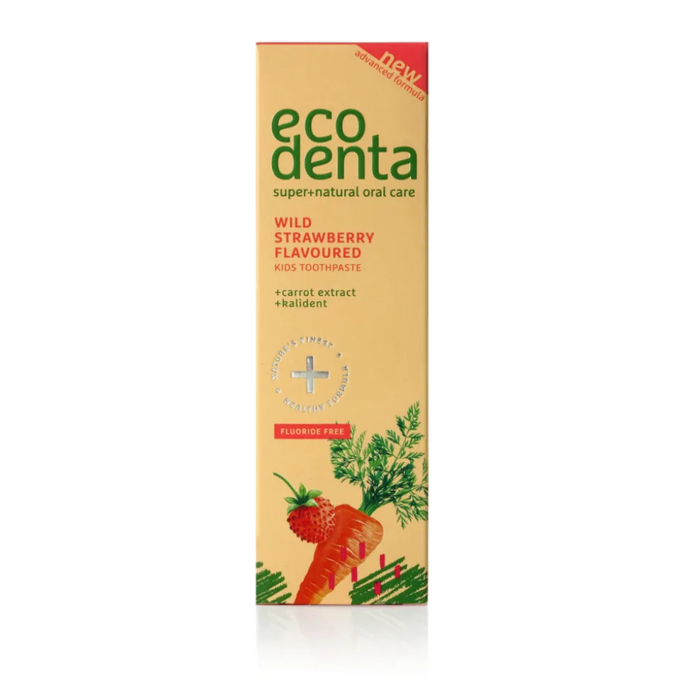 Ecodenta Tandpasta Kids Wilde Aardbei met Wortel & Kalident 75 ml