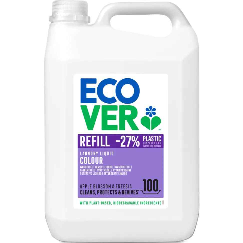 Ecover Vloeibaar Wasmiddel Color Appelbloesem Freesia 100 Wasbeurten 5 liter