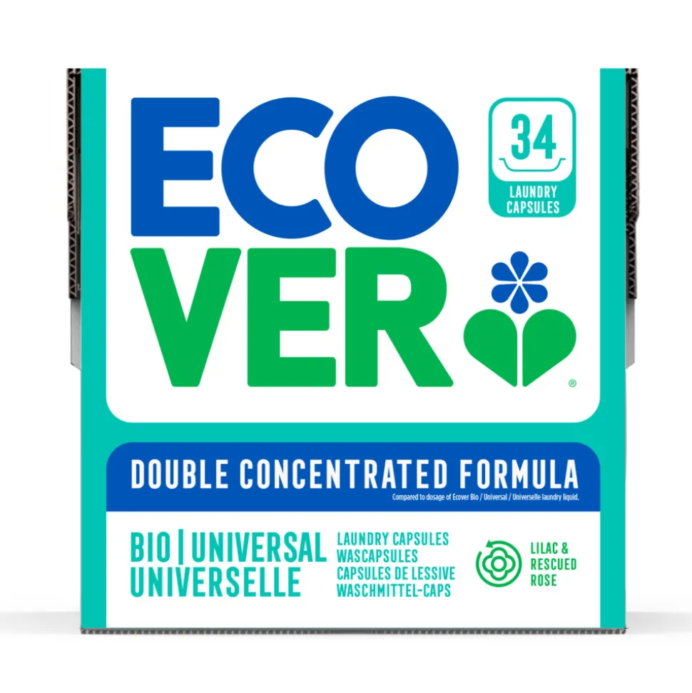 Ecover Wascapsules Universal Lilac & Rescued Rose 34 stuks