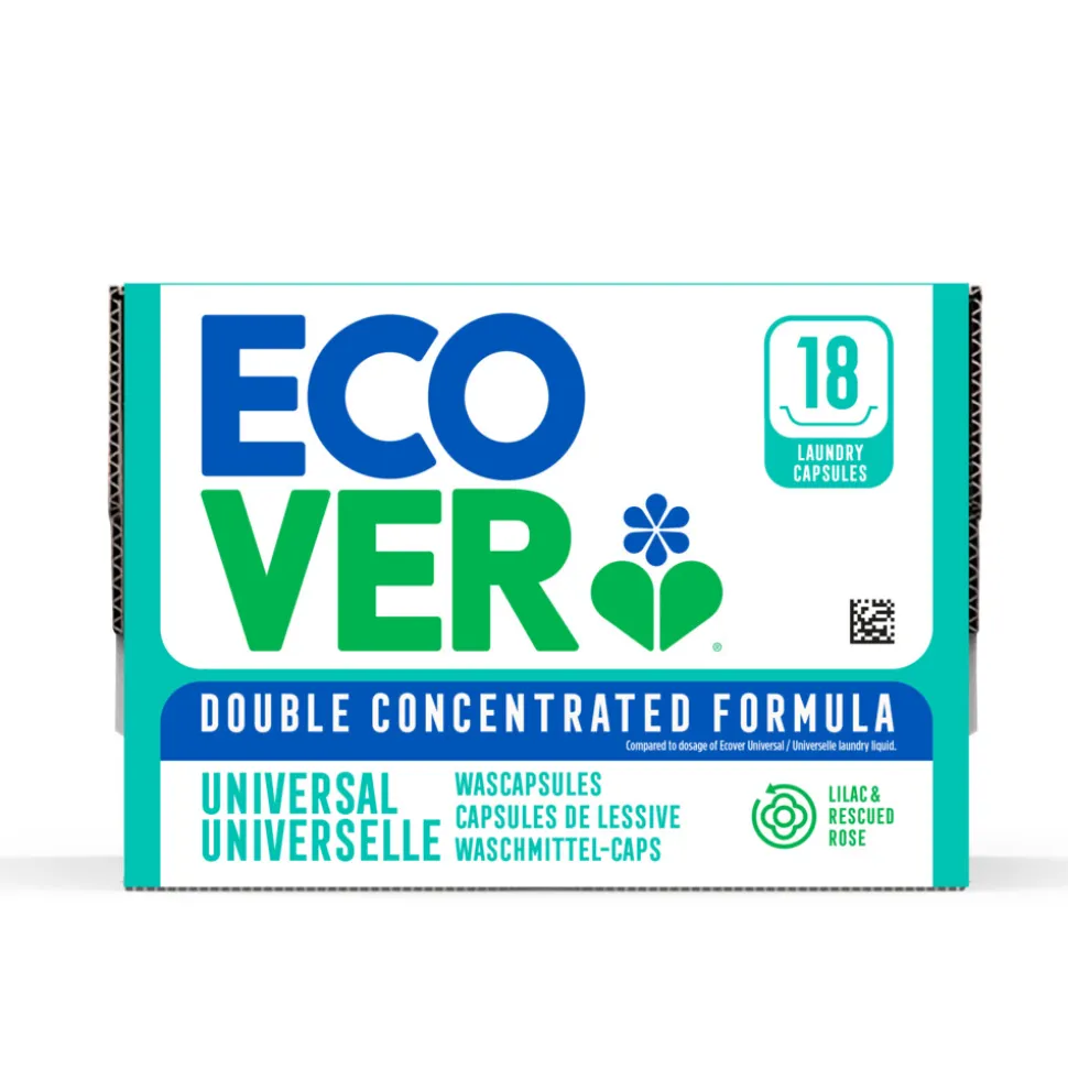 Ecover Wascapsules Universal Lilac & Rescued Rose 18 stuks