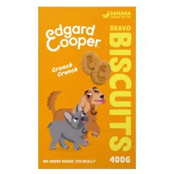 Edgard & Cooper Adult Biscuit Banaan & Pinda 400 gr