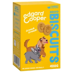 Edgard & Cooper Adult Biscuit Kalkoen & Kip 400 gr