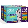 Edgard & Cooper Adult Chunks Kattenvoer Nat Kip & Zalm & Kalkoen & Lam 24 x 85 gr