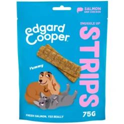 Edgard & Cooper Adult Strips Zalm & Kip 75 gr