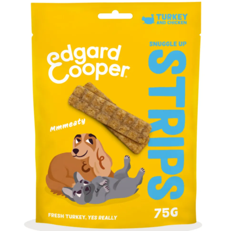 Edgard & Cooper Adult Strips Kalkoen - Kip 75 gr