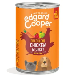 Edgard & Cooper Blik Vers Vlees Hondenvoer Kip - Kalkoen 400 gr