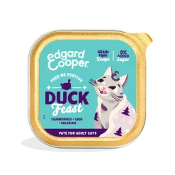 Edgard & Cooper Feestelijk Kattenvoer Pate Adult Eend 85 gr