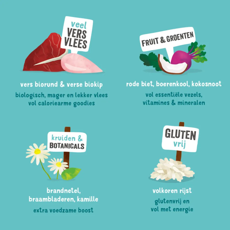 Edgard & Cooper Hondenvoer Bio Rund - Bio Kip 7 kg