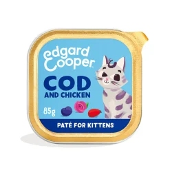 Edgard & Cooper Kattenvoer Kitten Pate Kabeljauw - Kip 85 gr