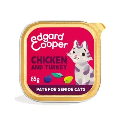 Edgard & Cooper Kattenvoer Senior Pate Kip - Kalkoen 85 gr