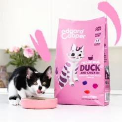 Edgard & Cooper Kattenvoer Kitten Eend - Kip 2 kg