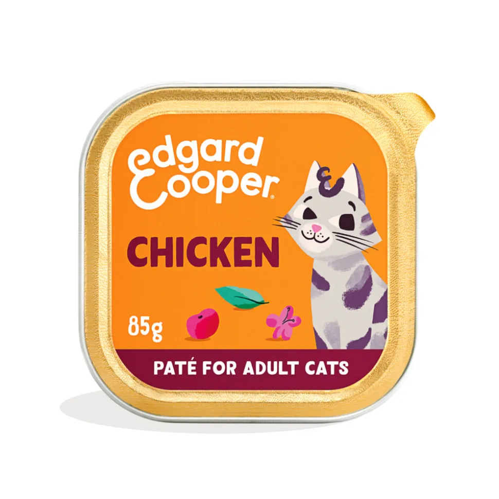 Edgard & Cooper Kattenvoer Adult Pate Kip 85 gr