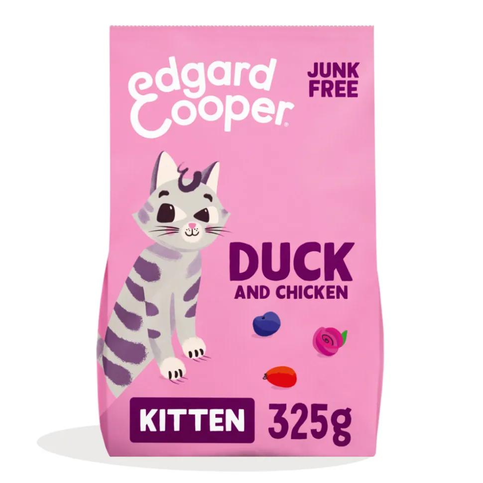 Edgard & Cooper Kattenvoer Kitten Eend - Kip 325 gr