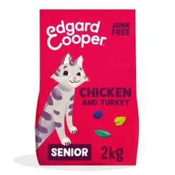 Edgard & Cooper Kattenvoer Senior Kip - Kalkoen 2 kg