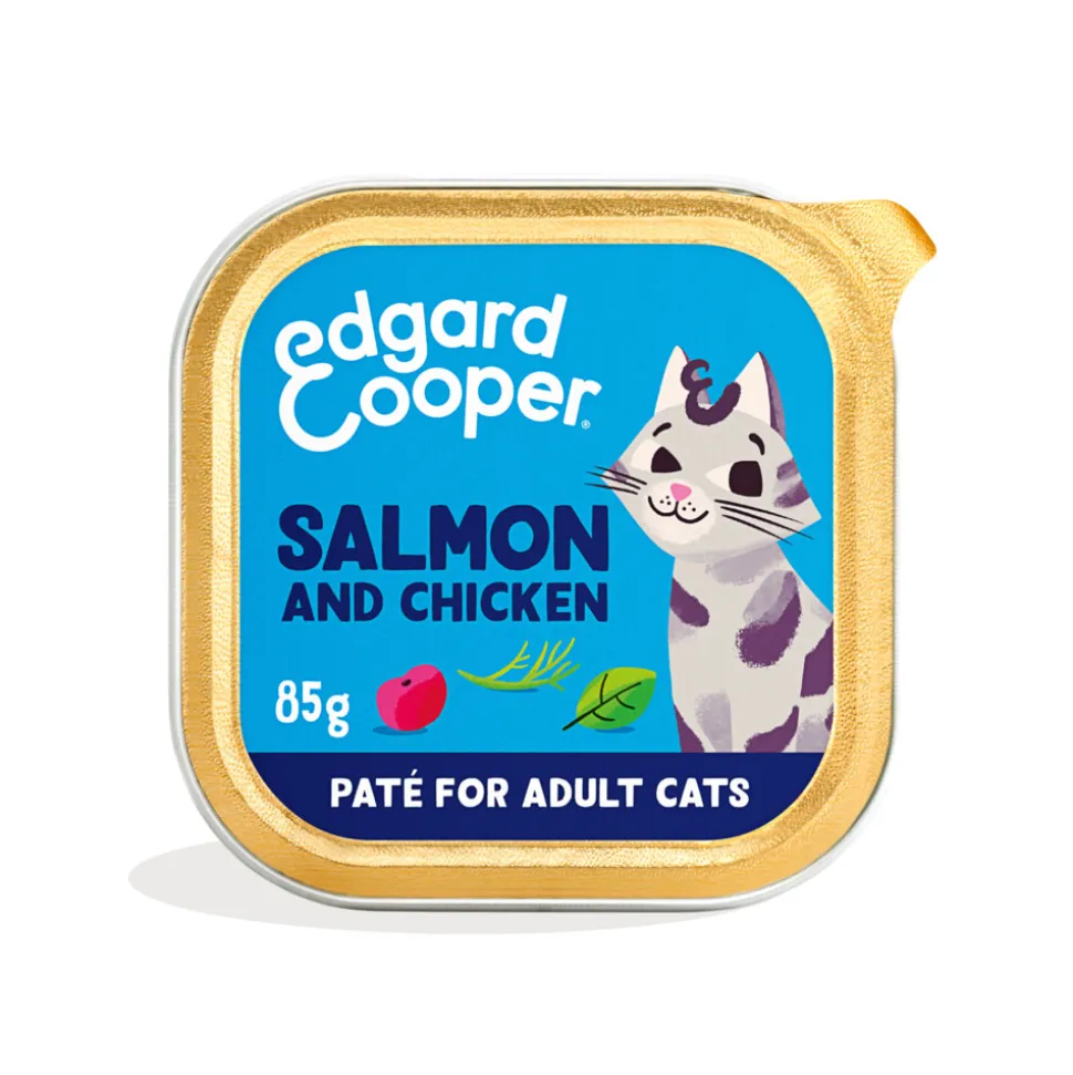Edgard & Cooper Kattenvoer Adult Pate Zalm - Kip 85 gr