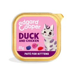 Edgard & Cooper Kattenvoer Kitten Pate Eend - Kip 85 gr