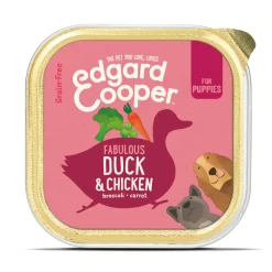 Edgard & Cooper Kuipje Vers Vlees Puppy Hondenvoer Eend - Kip 150 gr