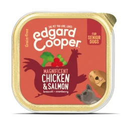 Edgard & Cooper Kuipje Vers Vlees Senior Hondenvoer Kip - Zalm 150 gr