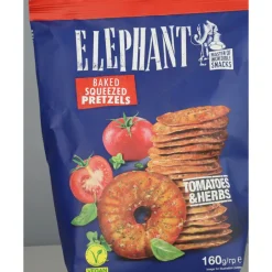 Elephant Pretzels Tomaat & Kruiden 160 gr