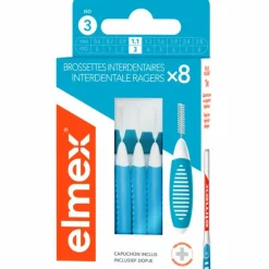Elmex Interdentale Ragers 1,1 mm Blauw ISO Maat 3 8 stuks