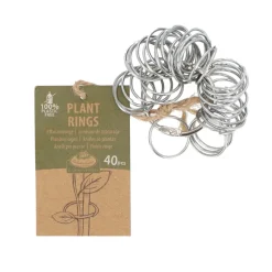 Esschert Design Metalen Plantenringen Zilver 40 stuks